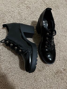 Patent Leather Platform Shoes